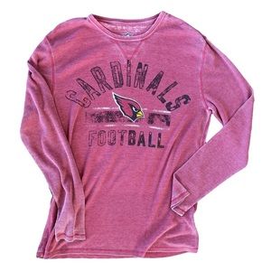 NFL Cardinals football thermal long sleeve top Womens size XXL